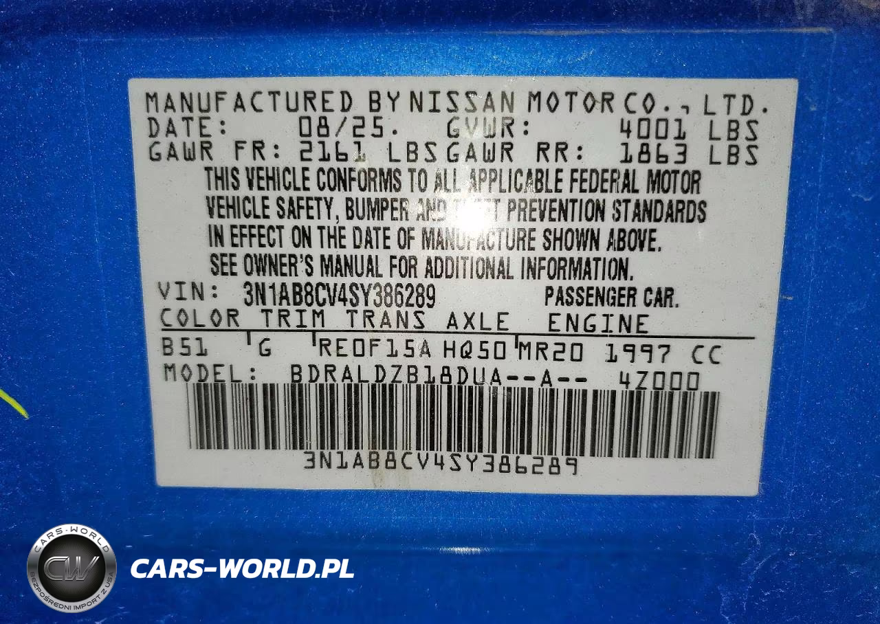 2025 Nissan Sentra Sv VIN:3N1AB8CV4SY386289 - 12