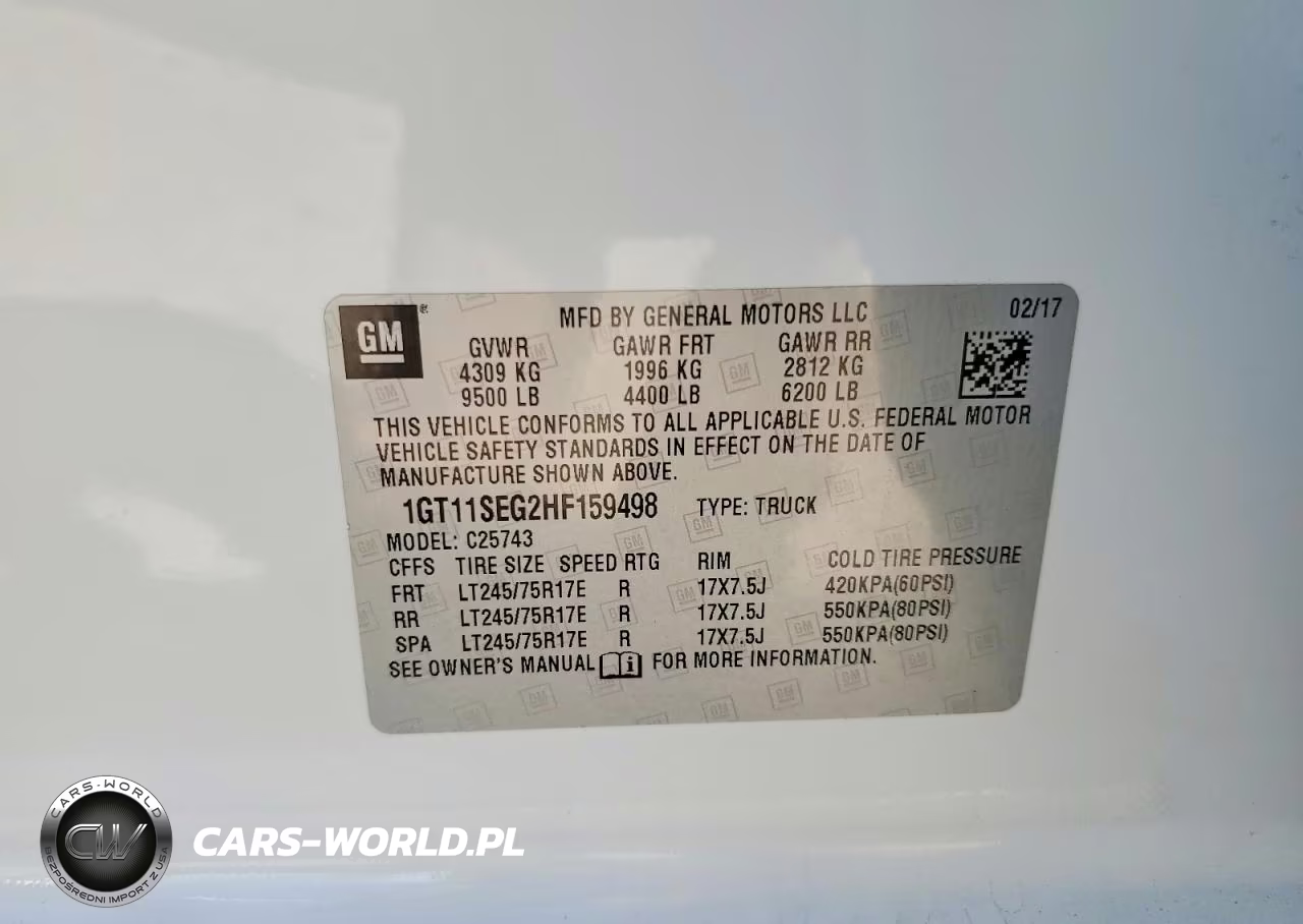 2017 GMC Sierra C2500 Sle VIN:1GT11SEG2HF159498 - 12