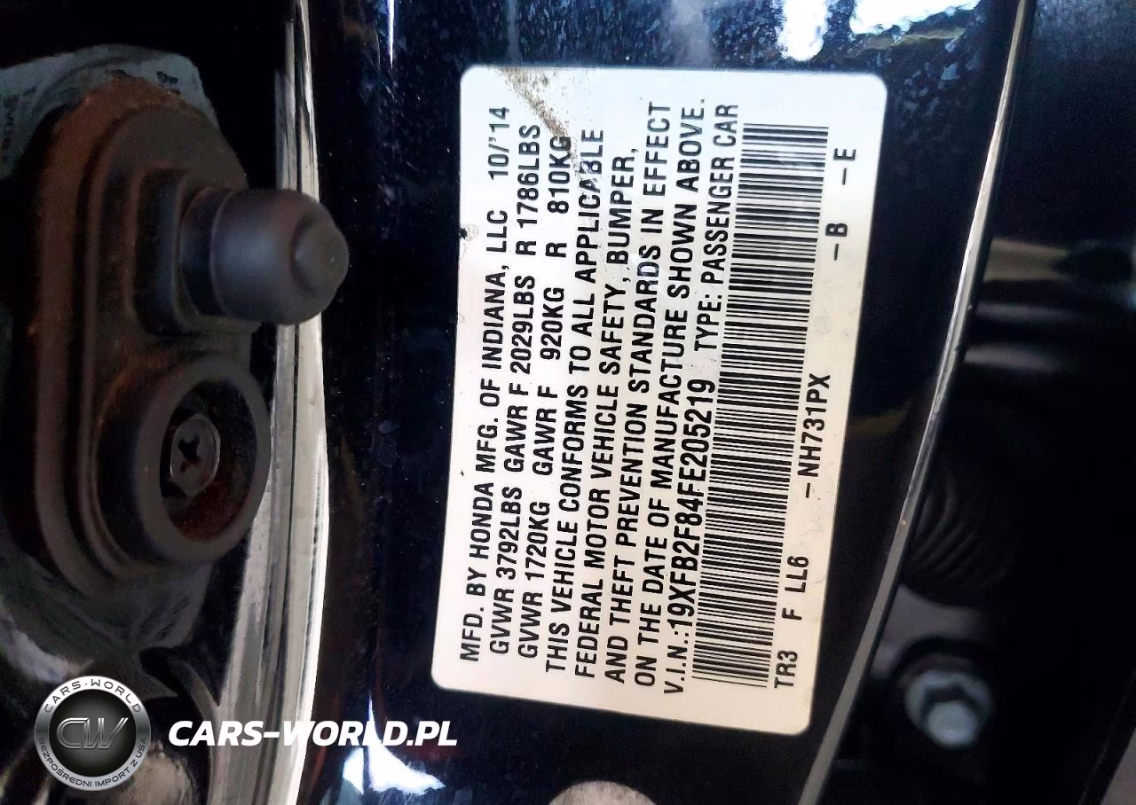 2015 Honda Civic Ex VIN:19XFB2F84FE205219 - 12