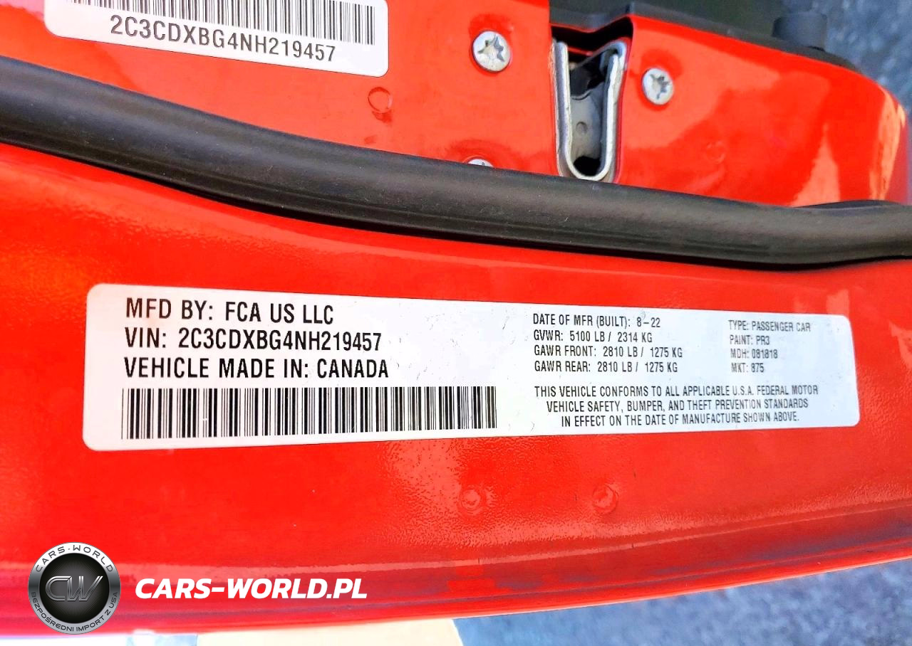 2022 Dodge Charger Sxt VIN:2C3CDXBG4NH219457 - 13