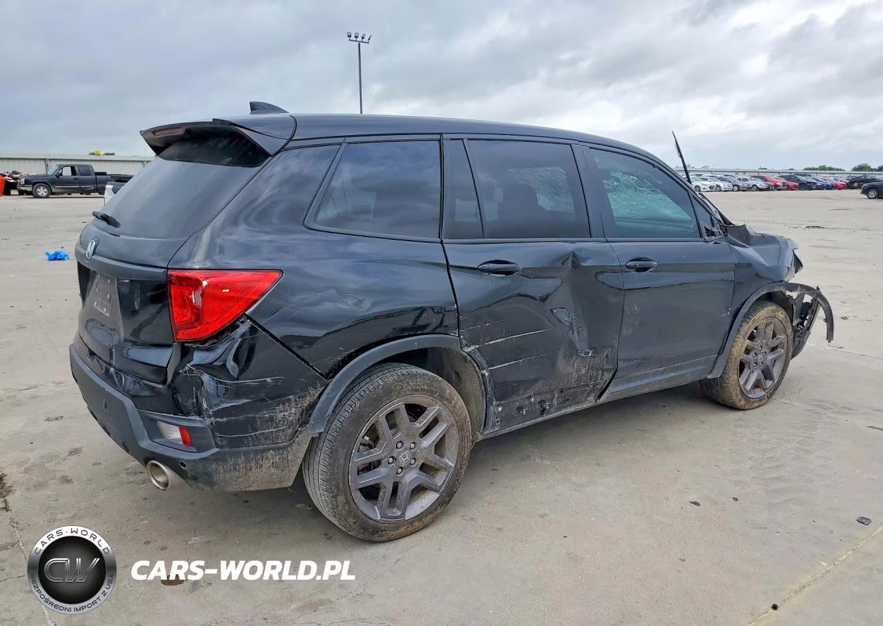 2022 Honda Passport Exl VIN:5FNYF7H54NB003387 - 3