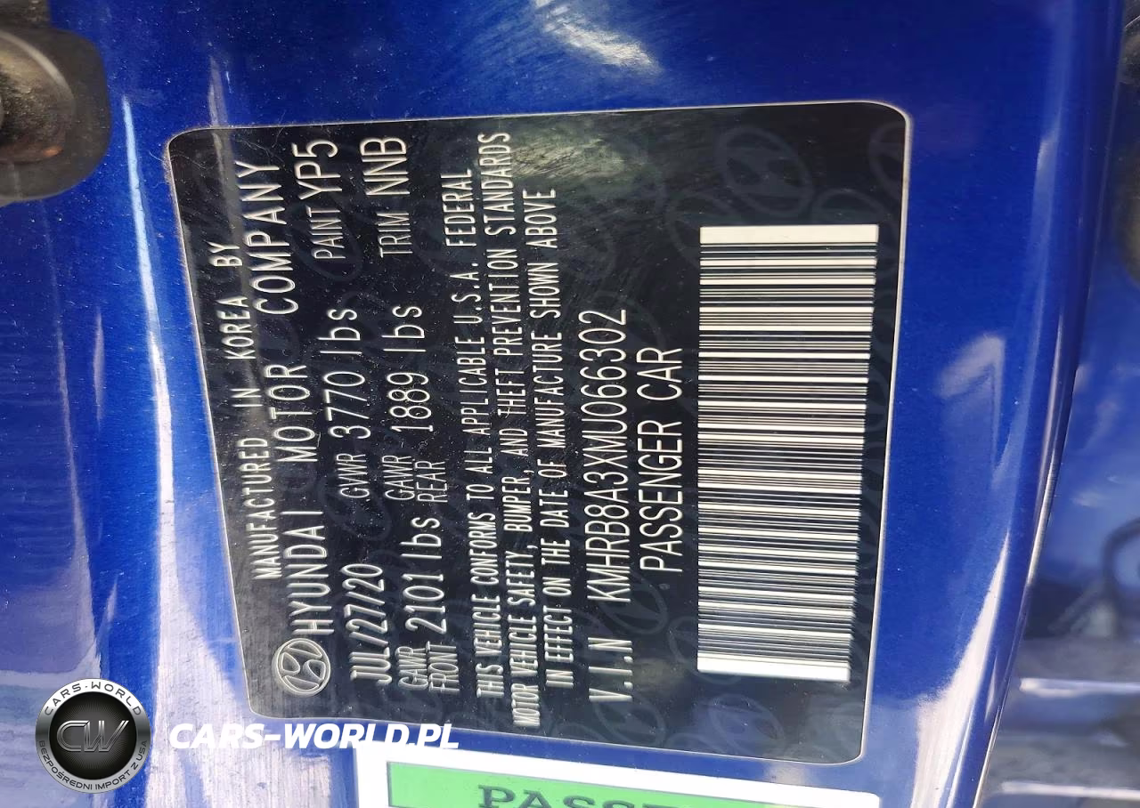 2021 Hyundai Venue Se VIN:KMHRB8A3XMU066302 - 12