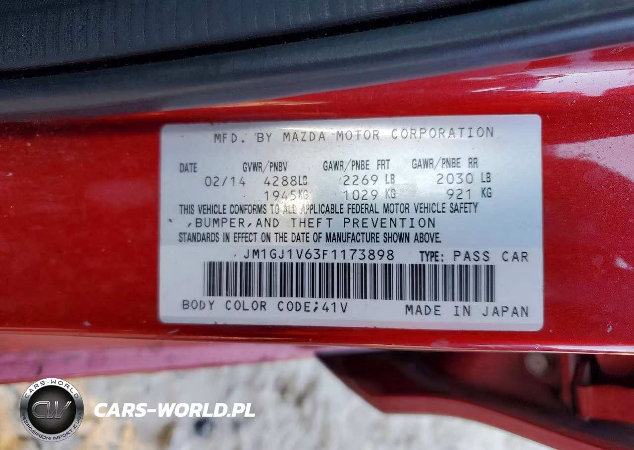 2015 Mazda 6 Touring VIN:JM1GJ1V63F1173898 - 13