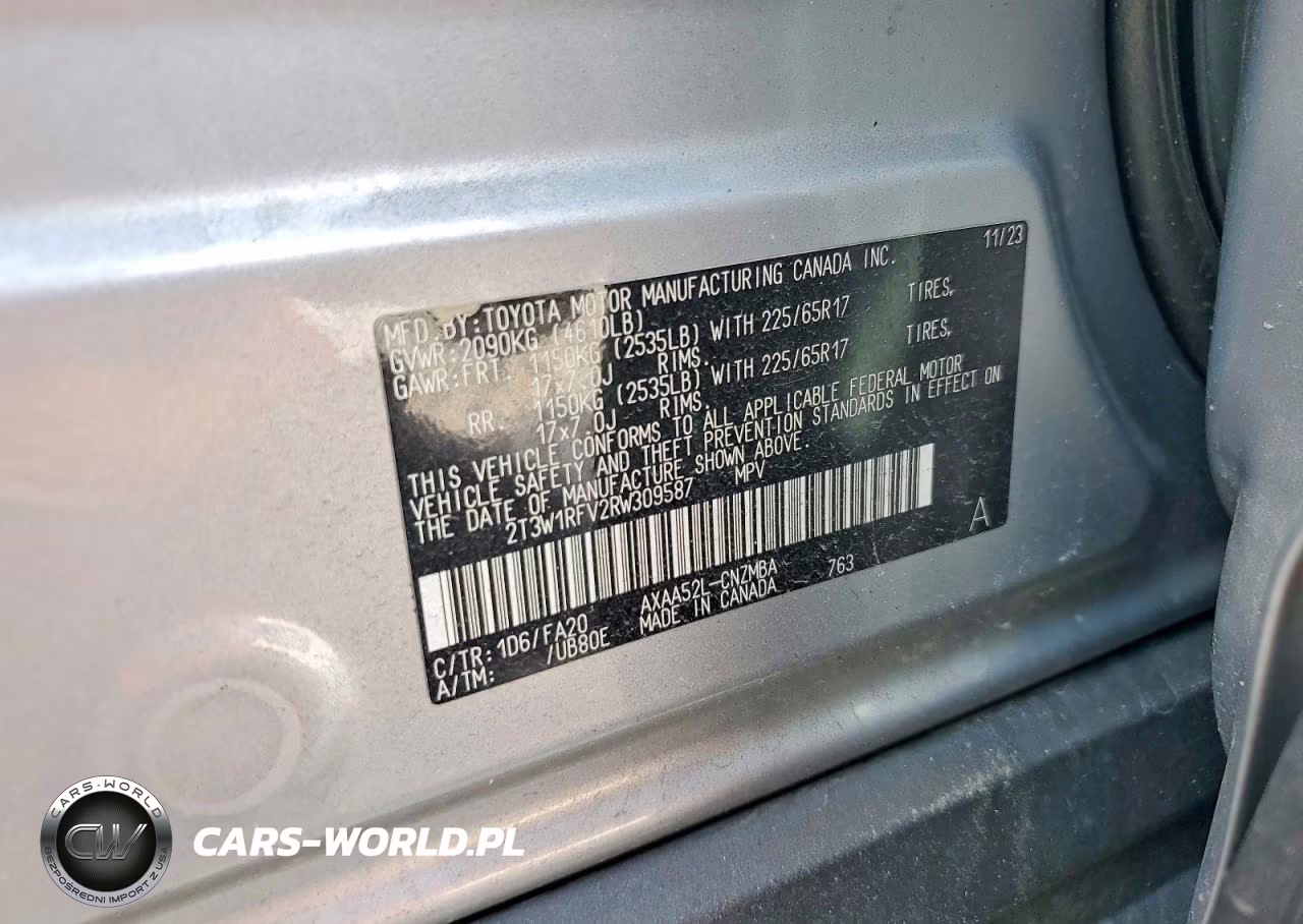 2024 Toyota Rav4 Xle VIN:2T3W1RFV2RW309587 - 14