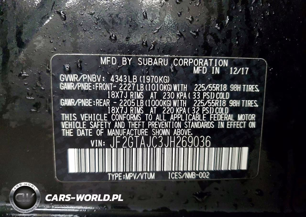 2018 Subaru Crosstrek Limited VIN:JF2GTAJC3JH269036 - 14