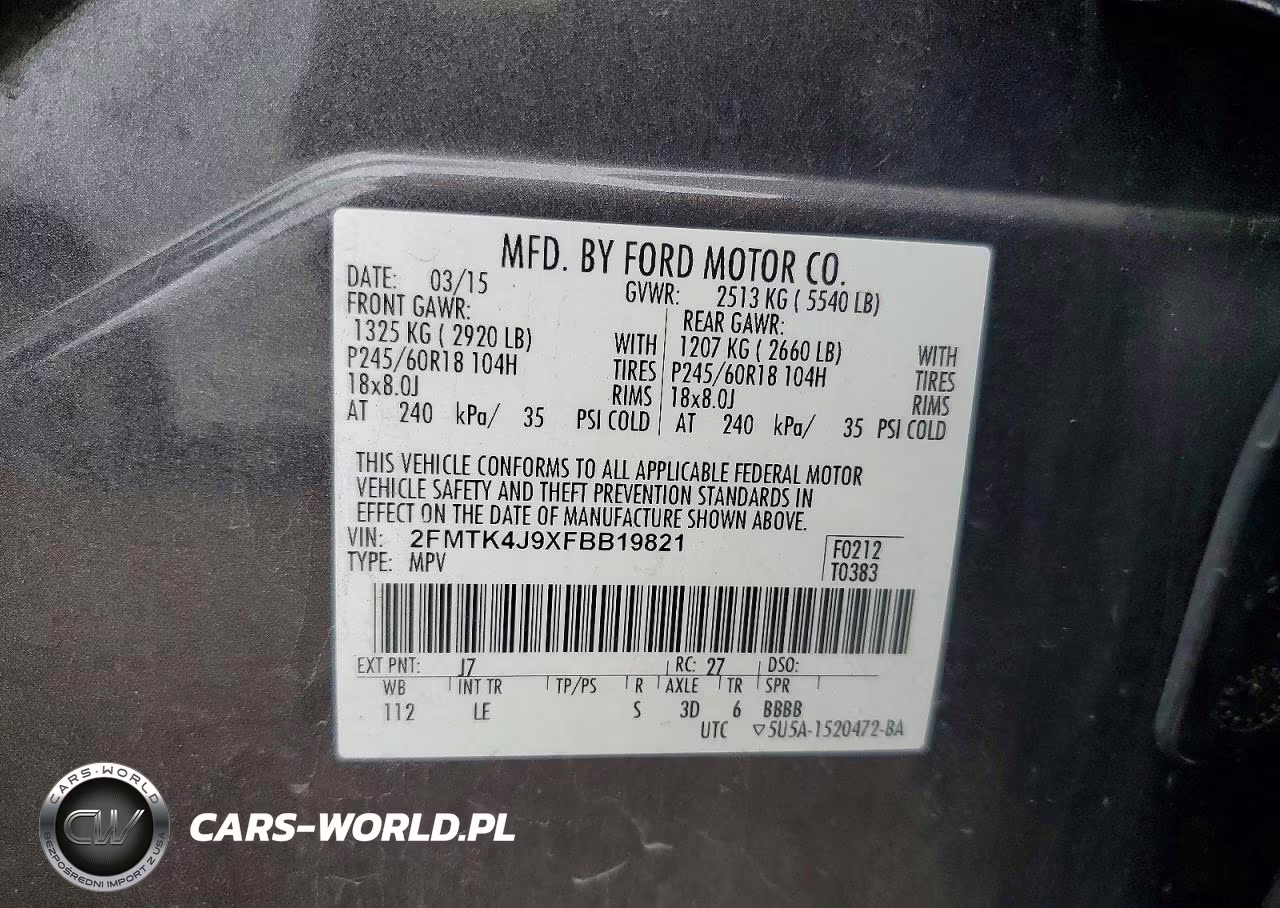 2015 Ford Edge Sel VIN:2FMTK4J9XFBB19821 - 13