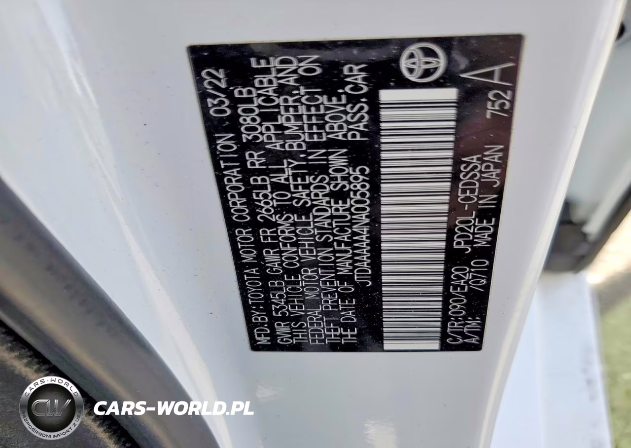 2022 Toyota Mirai Xle VIN:JTDAAAAA4NA005895 - 13