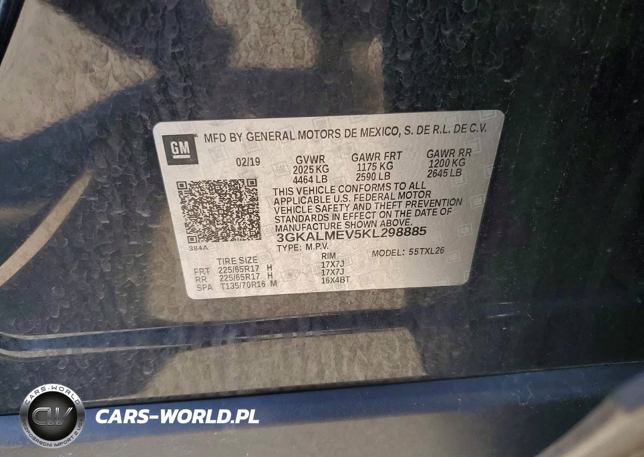 2019 GMC Terrain Sle VIN:3GKALMEV5KL298885 - 13