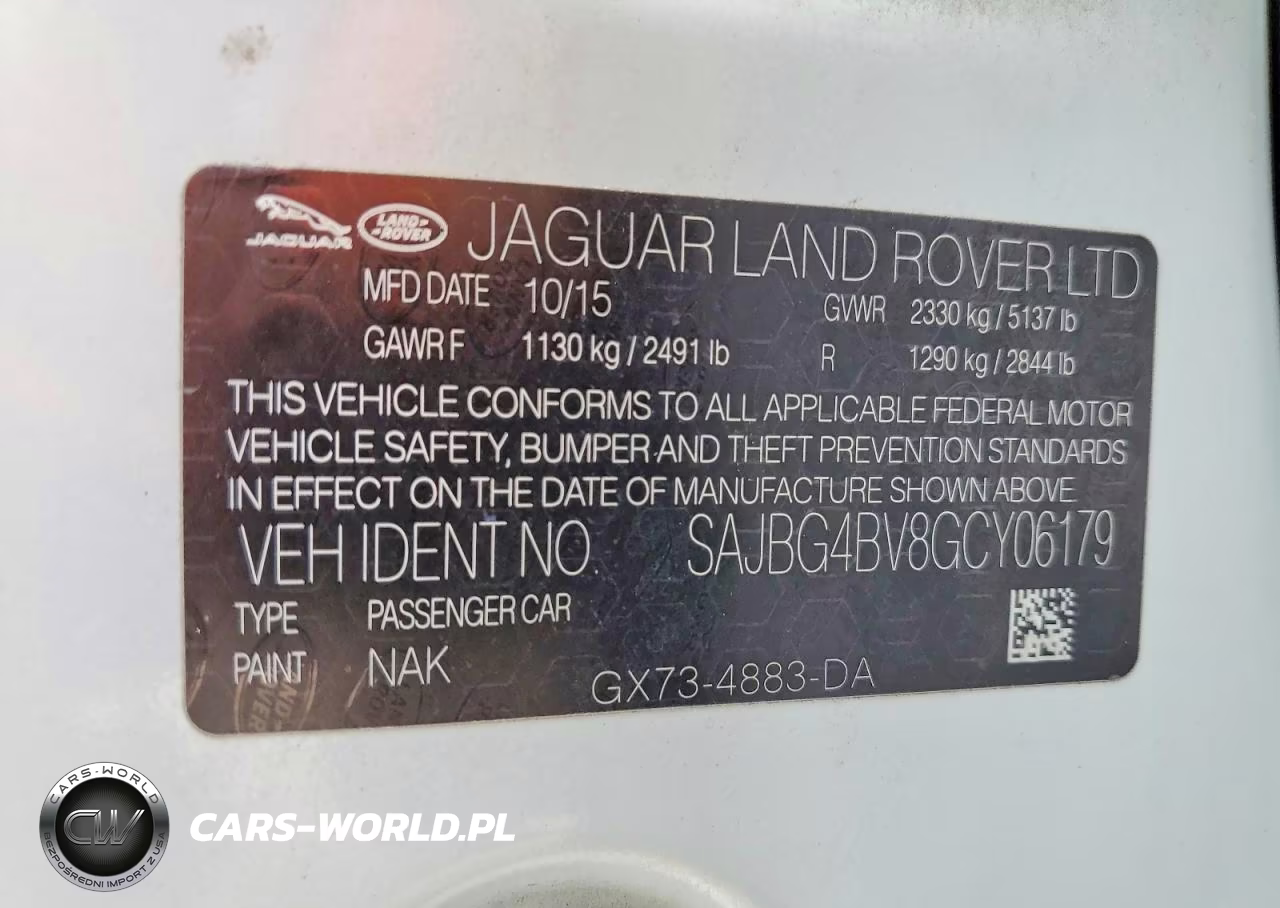 2016 Jaguar Xf S VIN:SAJBG4BV8GCY06179 - 12