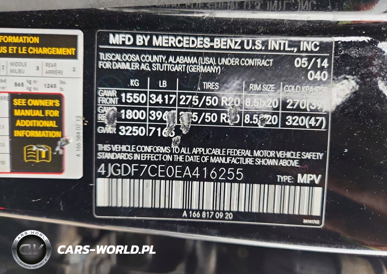 2014 Mercedes-Benz Gl 450 4Matic VIN:4JGDF7CE0EA416255 - 14