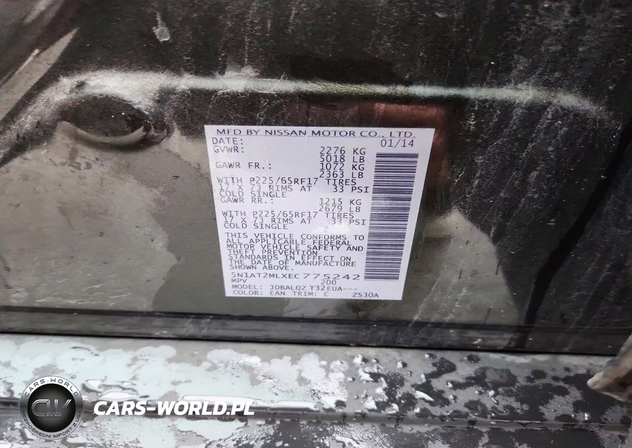 2014 Nissan Rogue S VIN:5N1AT2MLXEC775242 - 14