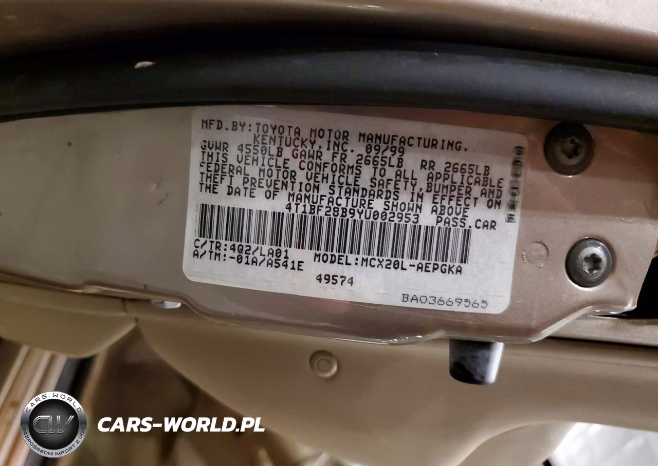 2000 Toyota Avalon Xls VIN:4T1BF28B9YU002953 - 12