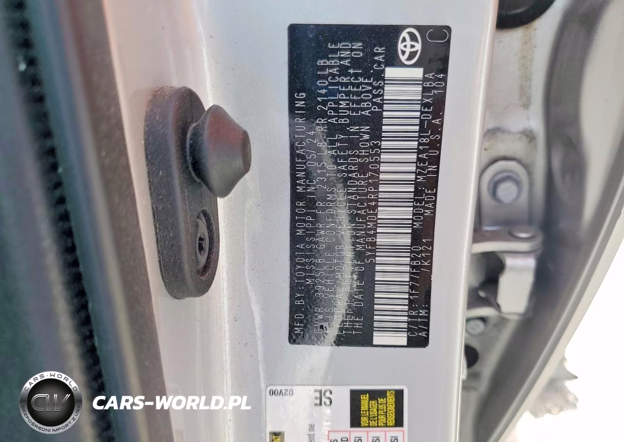 2024 Toyota Corolla Le VIN:5YFB4MDE4RP170553 - 12