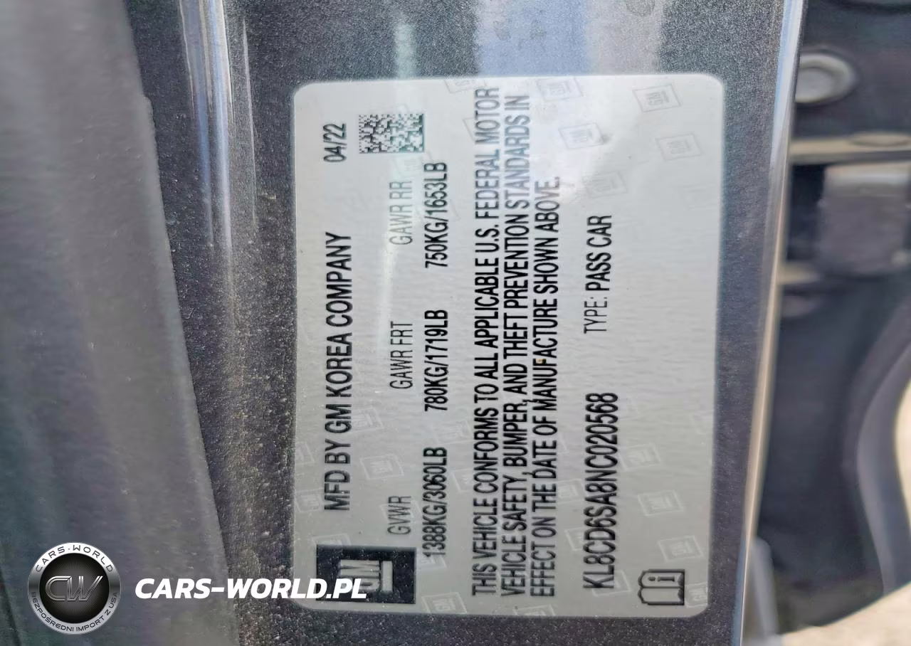 2022 Chevrolet Spark 1Lt VIN:KL8CD6SA8NC020568 - 13