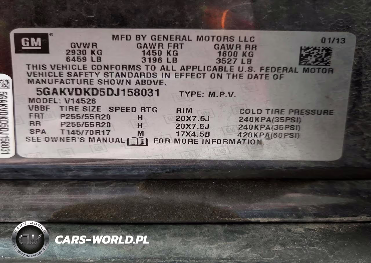 2013 Buick Enclave VIN:5GAKVDKD5DJ158031 - 13