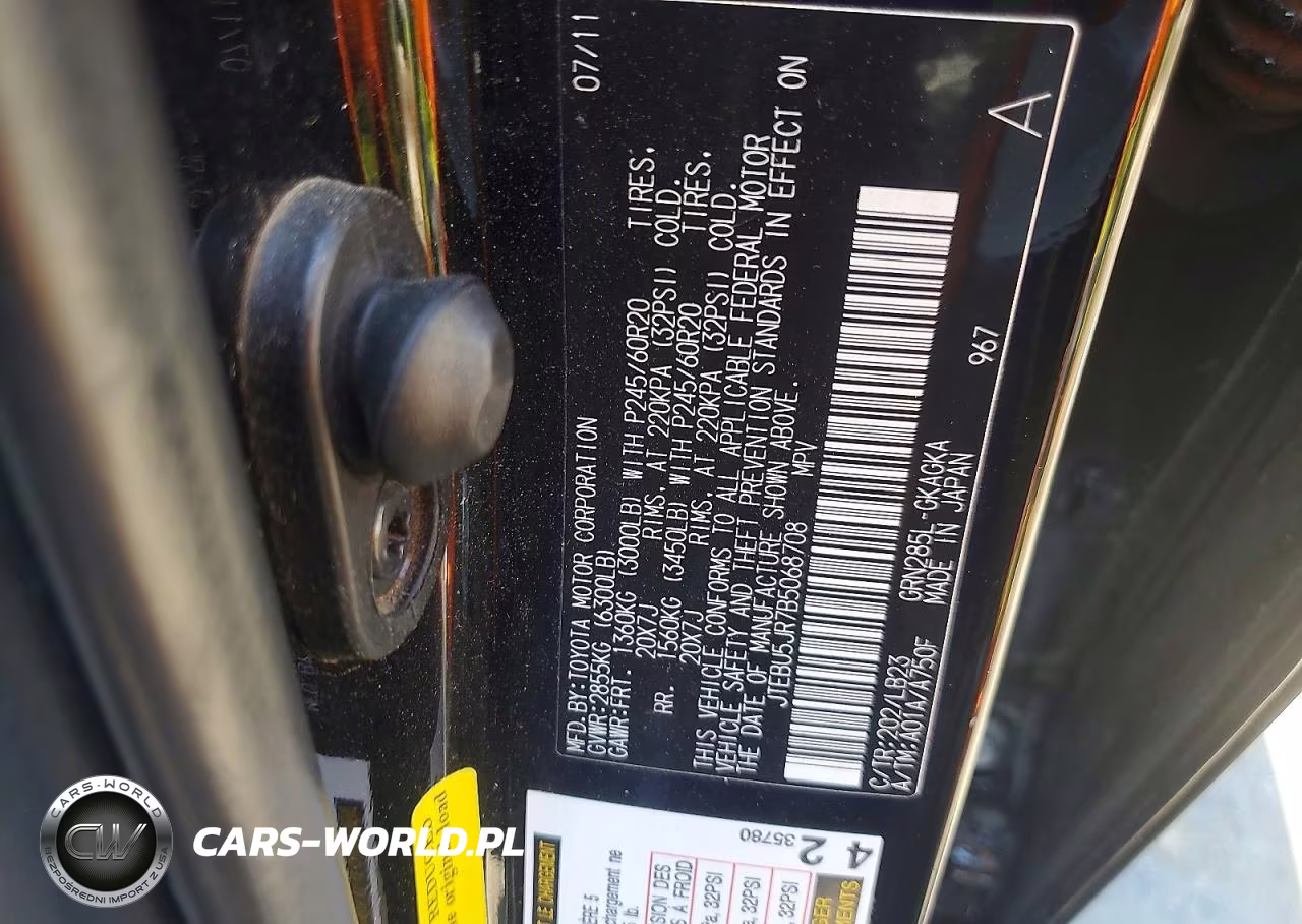 2011 Toyota 4Runner Limited VIN:JTEBU5JR7B5068708 - 13