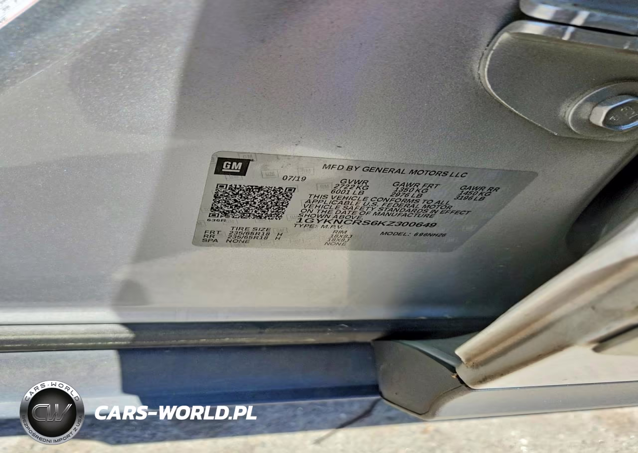 2019 Cadillac Xt5 Luxury VIN:1GYKNCRS6KZ300649 - 13