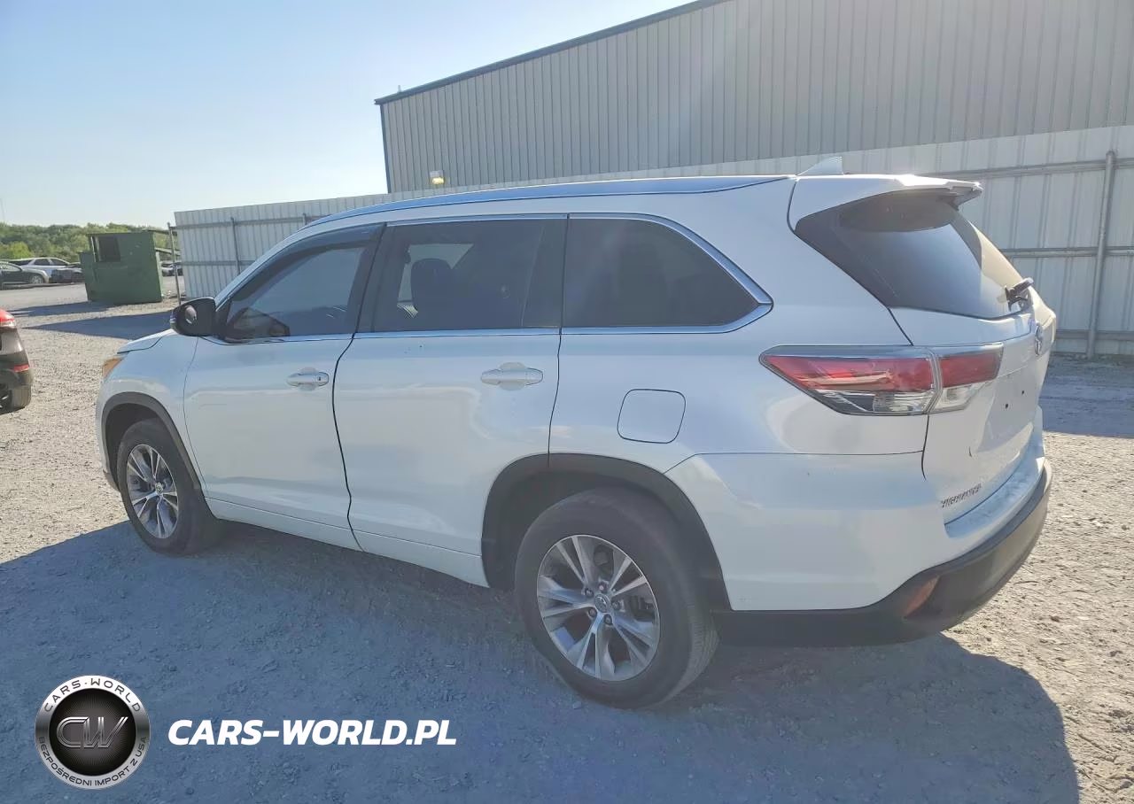2015 Toyota Highlander Xle VIN:5TDKKRFH4FS072314 - 2