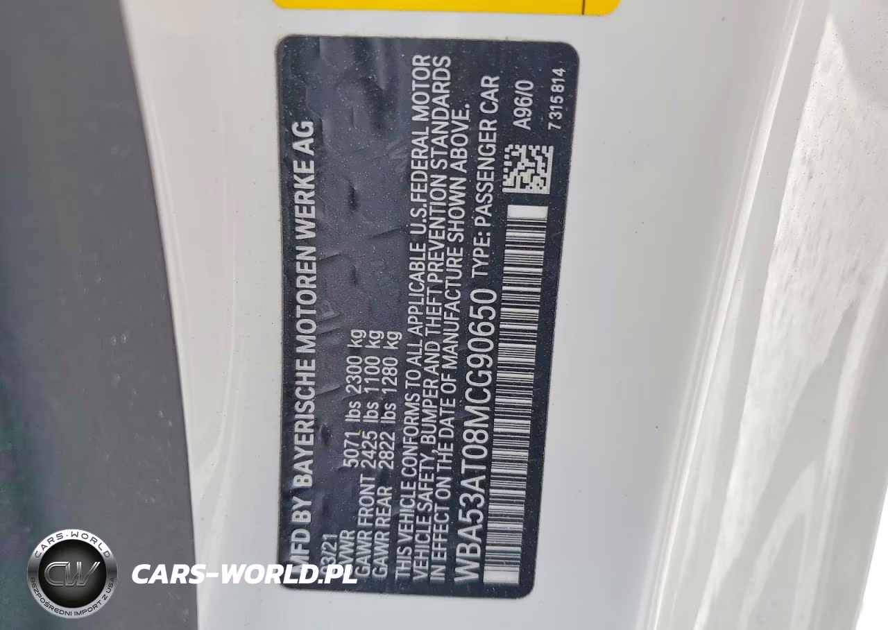 2021 BMW M440I VIN:WBA53AT08MCG90650 - 12