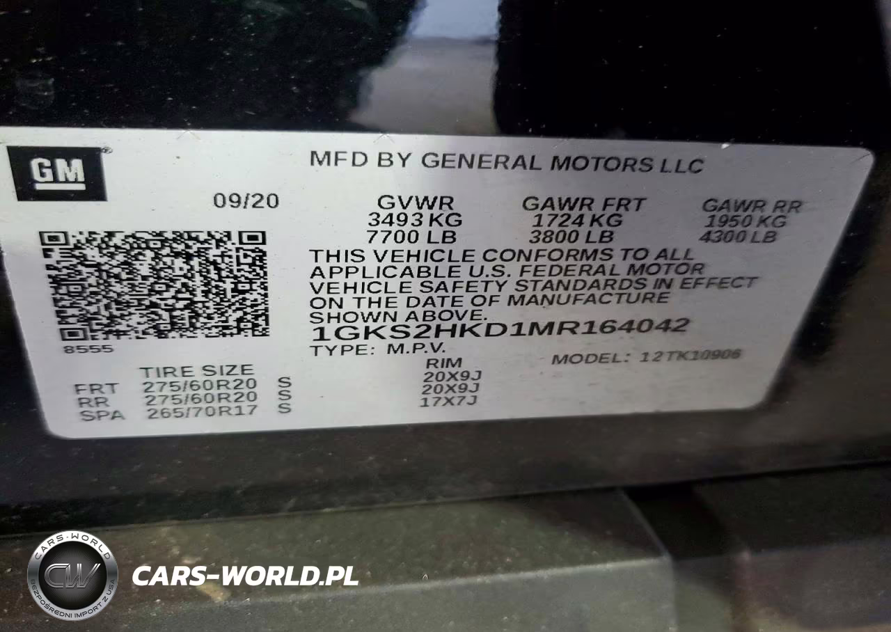 2021 GMC Yukon Xl K1500 At4 VIN:1GKS2HKD1MR164042 - 13