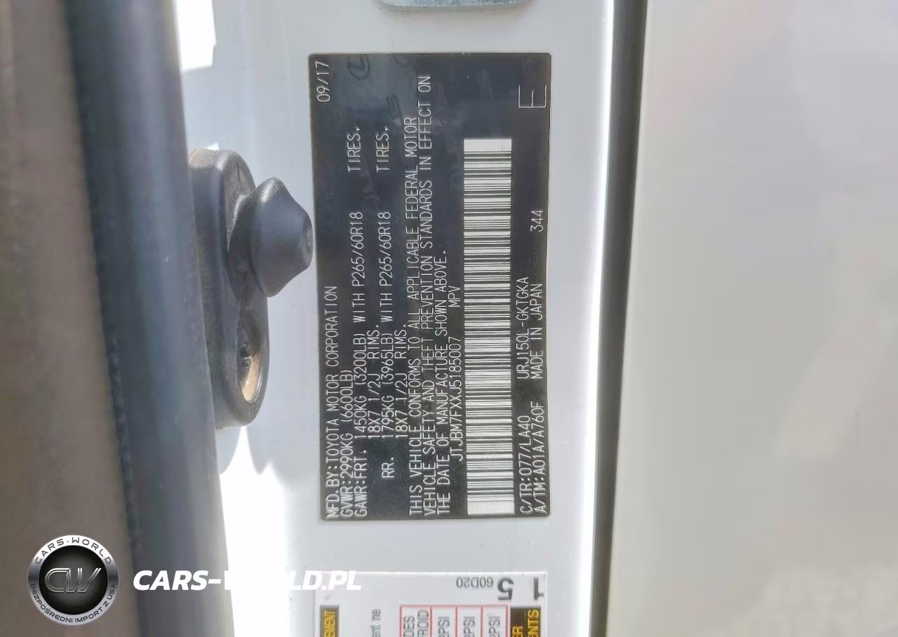 2018 Lexus Gx 460 VIN:JTJBM7FXXJ5185007 - 13