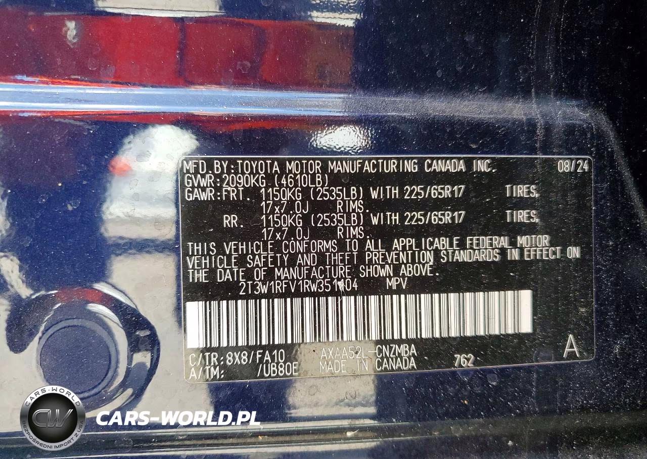 2024 Toyota Rav4 Xle VIN:2T3W1RFV1RW351104 - 13