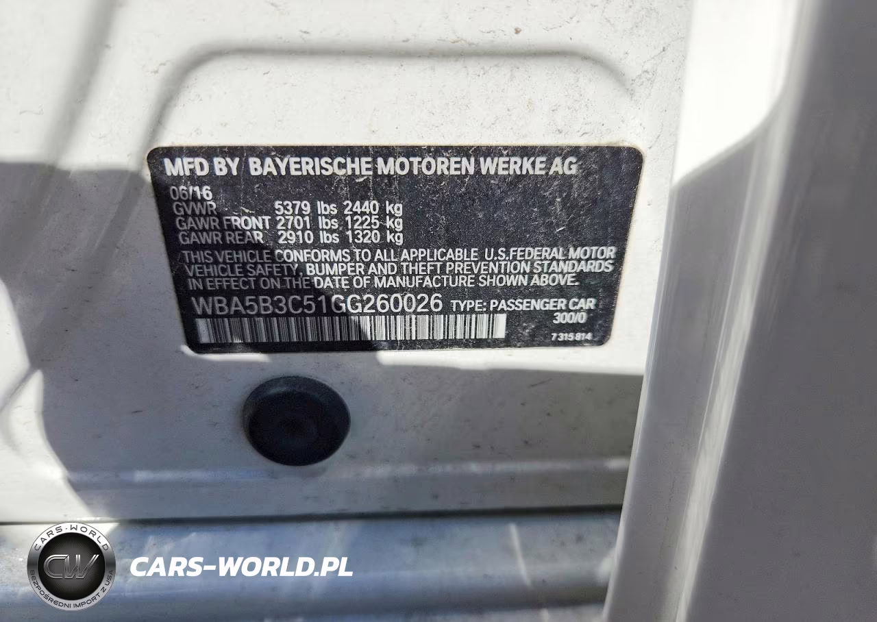 2016 BMW 535 Xi VIN:WBA5B3C51GG260026 - 13