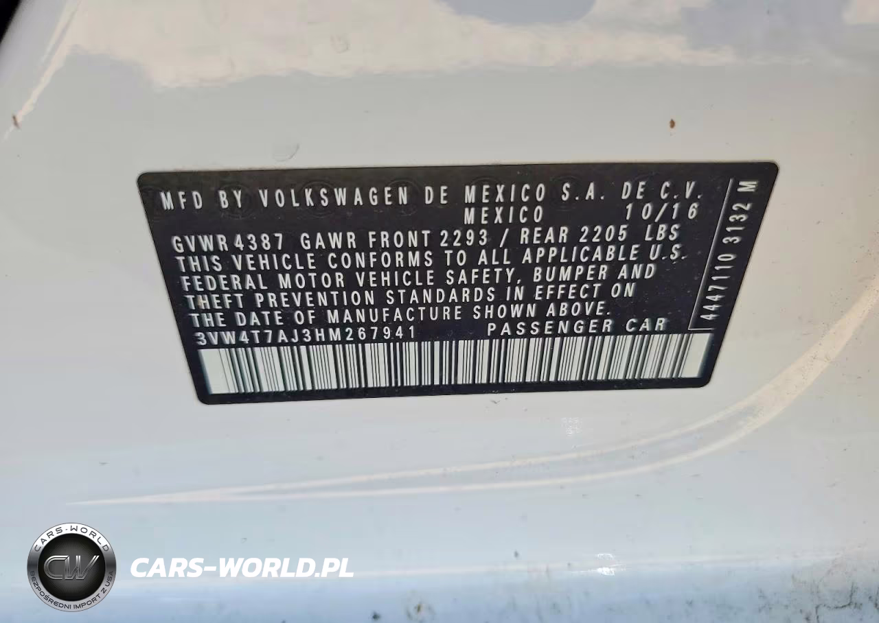 2017 Volkswagen Jetta Gli VIN:3VW4T7AJ3HM267941 - 13