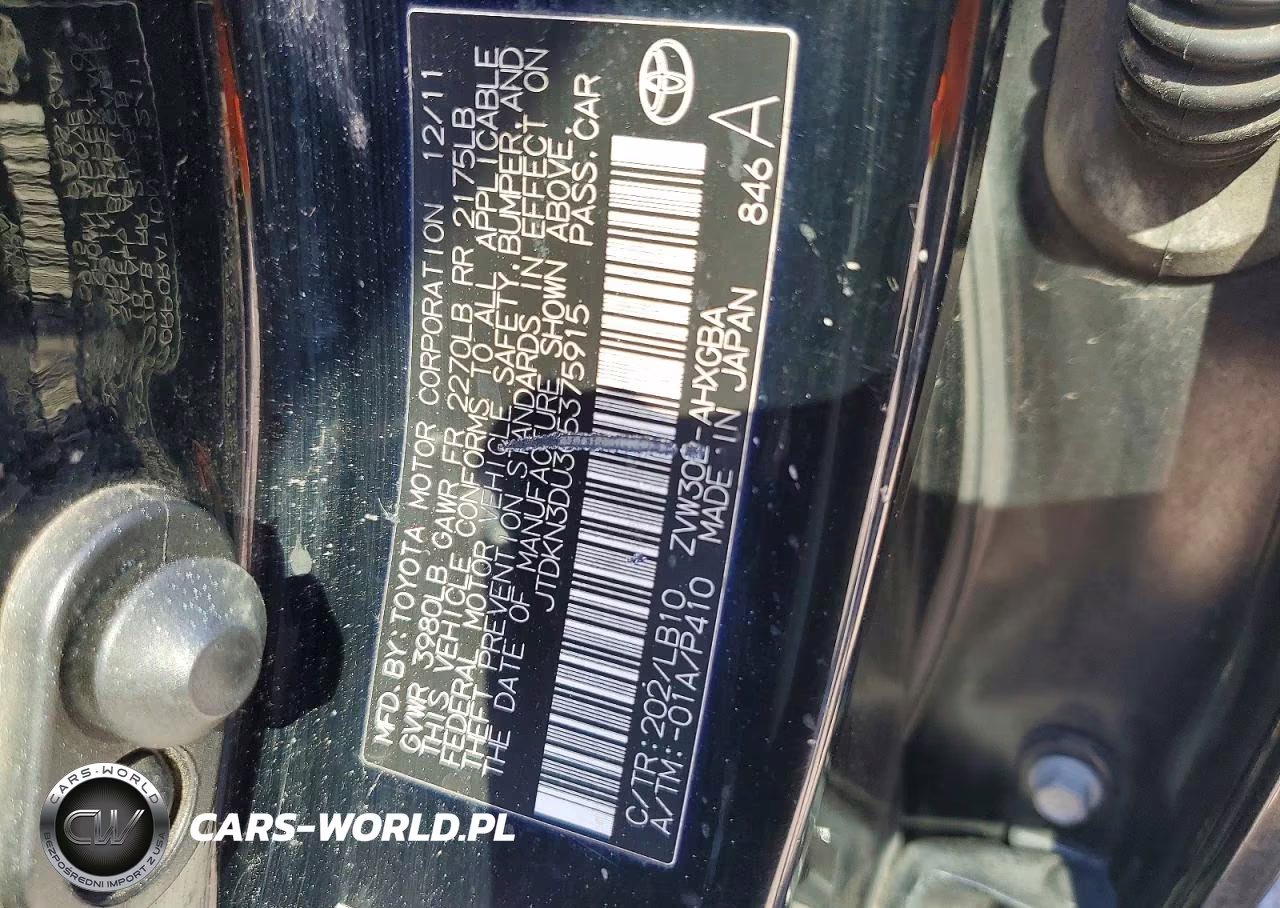 2012 Toyota Prius Four VIN:JTDKN3DU3C5375915 - 13