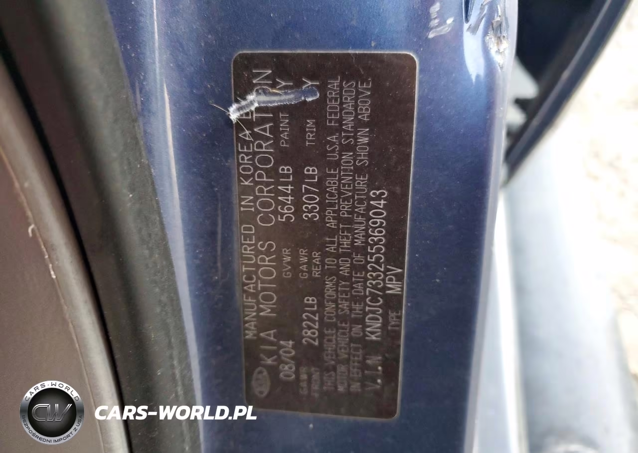2005 Kia Sorento Ex VIN:KNDJC733255369043 - 12