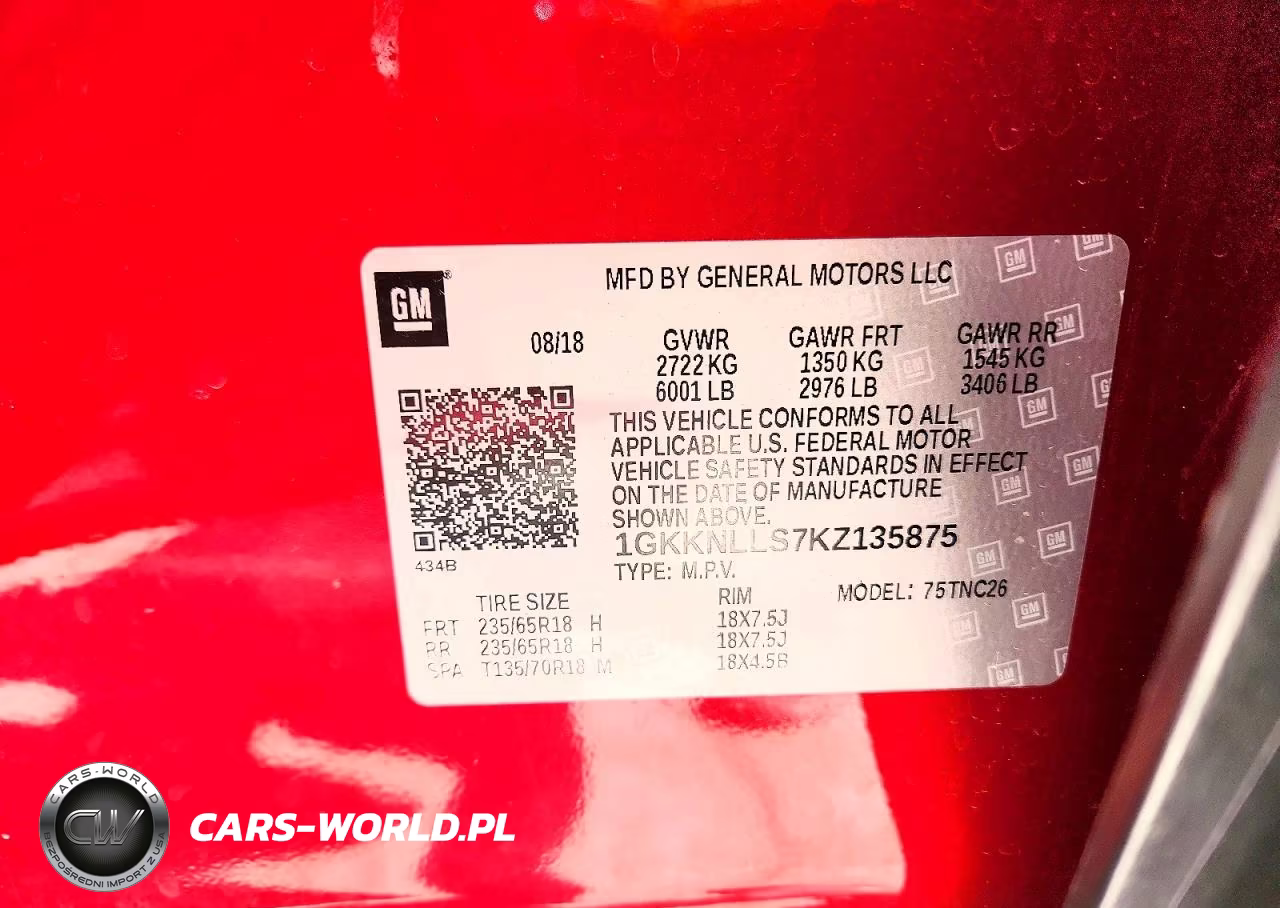 2019 GMC Acadia Sle VIN:1GKKNLLS7KZ135875 - 13