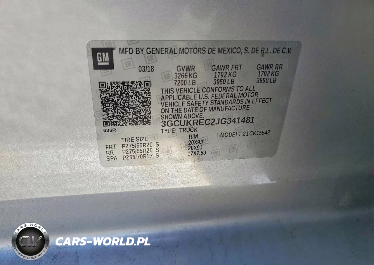 2018 Chevrolet Silverado K1500 Lt VIN:3GCUKREC2JG341481 - 12