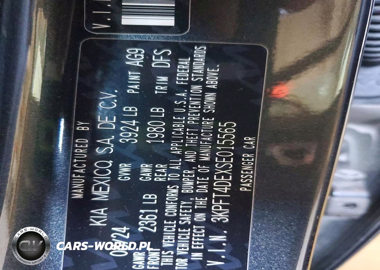 2025 Kia K4 Lxs VIN:3KPFT4DEXSE015565 - 12