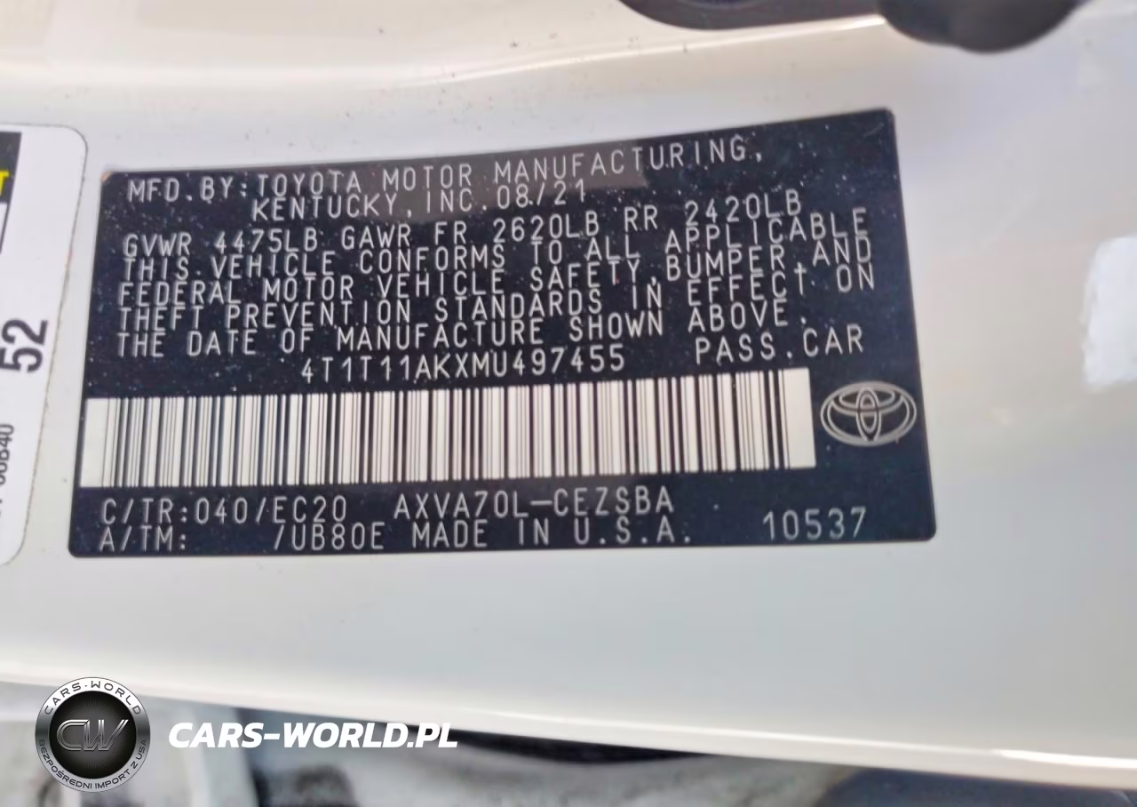 2021 Toyota Camry Se Nightshade VIN:4T1T11AKXMU497455 - 12