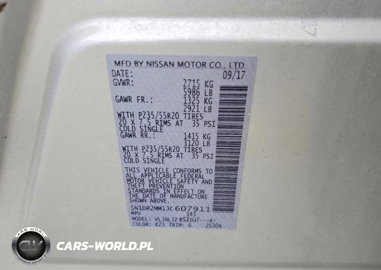 2018 Nissan Pathfinder Platinum VIN:5N1DR2MM1JC607911 - 13