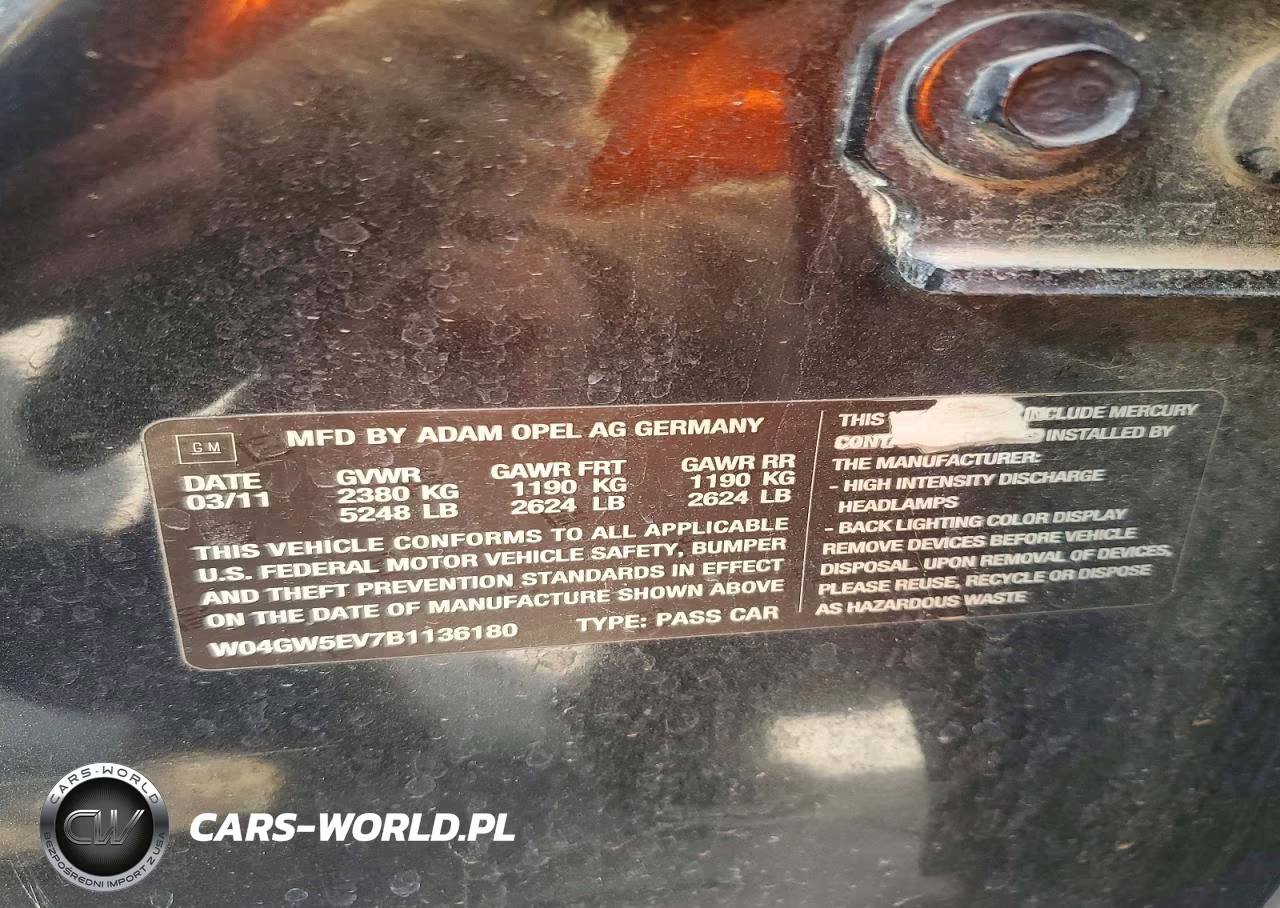 2011 Buick Regal Cxl VIN:W04GW5EV7B1136180 - 12