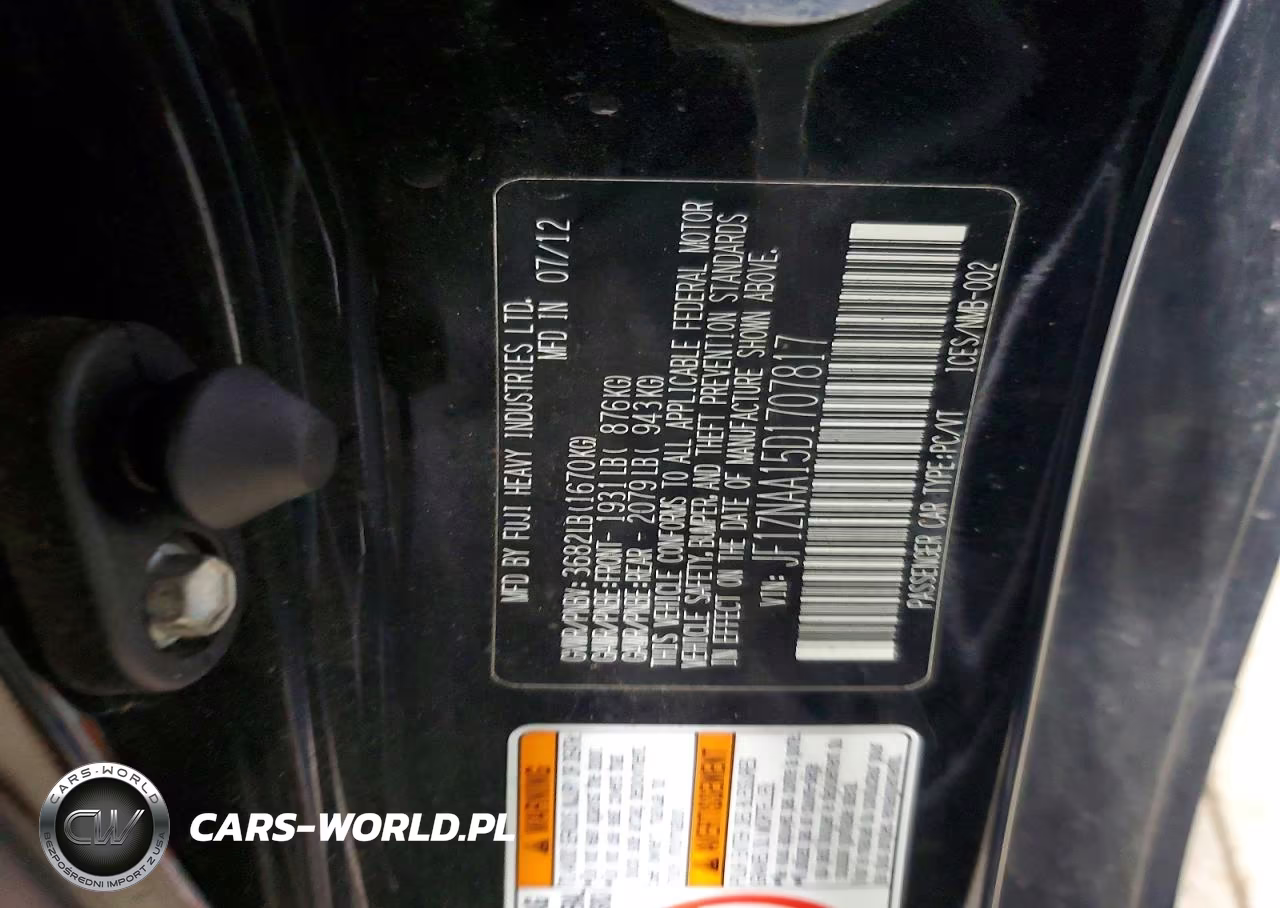 2013 Scion Fr-S Base VIN:JF1ZNAA15D1707817 - 12