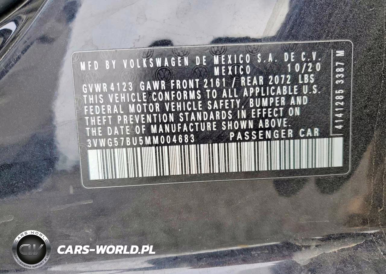 2021 Volkswagen Jetta Sel Premium VIN:3VWG57BU5MM004683 - 12