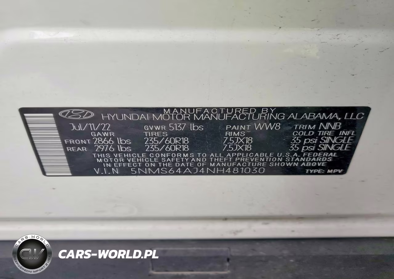 2022 Hyundai Santa Fe Xrt VIN:5NMS64AJ4NH481030 - 13