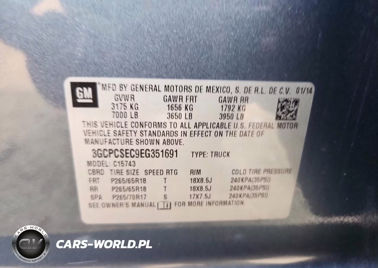 2014 Chevrolet Silverado C1500 Ltz VIN:3GCPCSEC9EG351691 - 13
