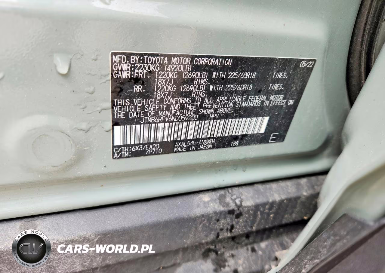 2022 Toyota Rav4 Xle Premium VIN:JTMB6RFV6ND059200 - 12