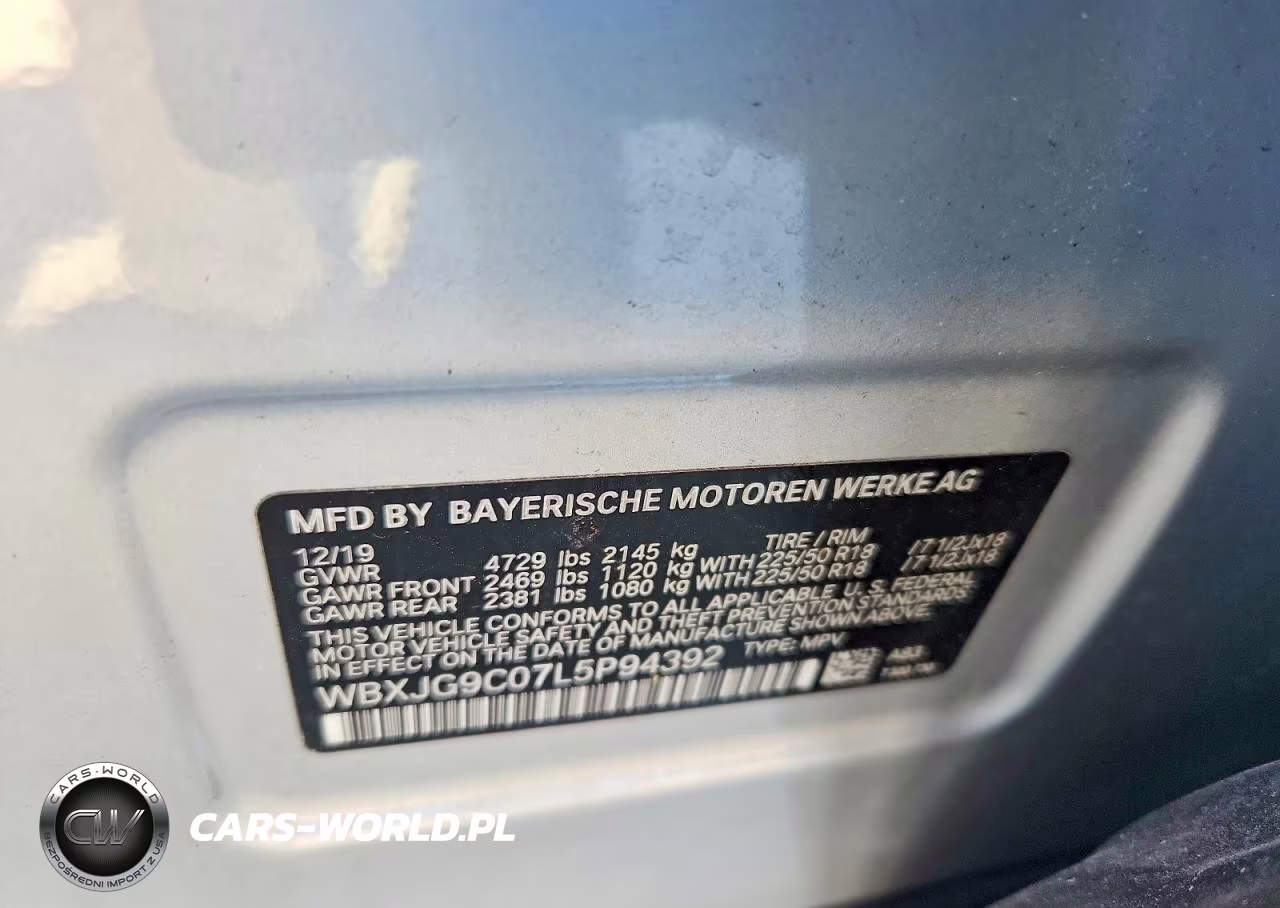 2020 BMW X1 xDrive28I VIN:WBXJG9C07L5P94392 - 13