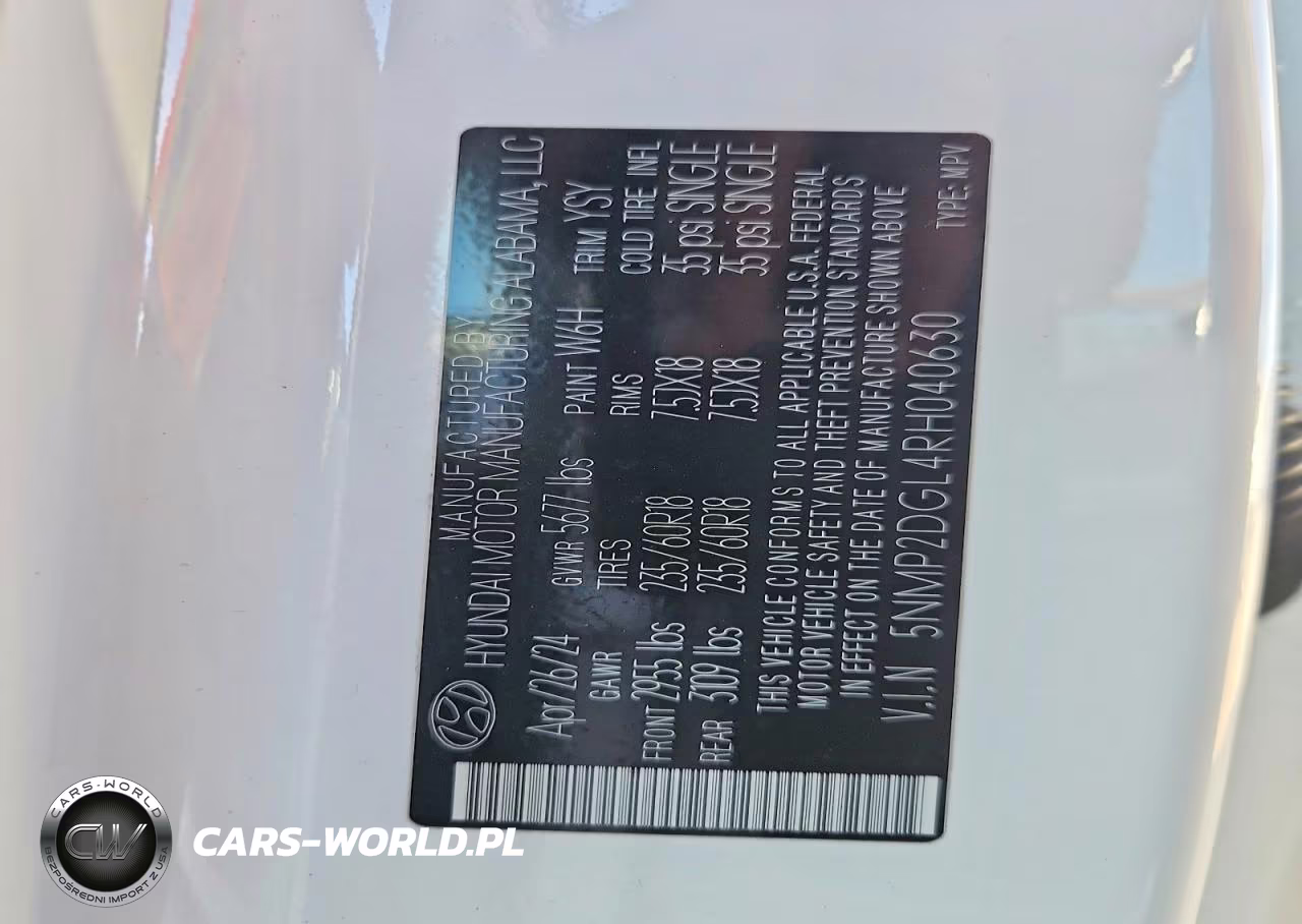 2024 Hyundai Santa Fe Sel VIN:5NMP2DGL4RH040630 - 13