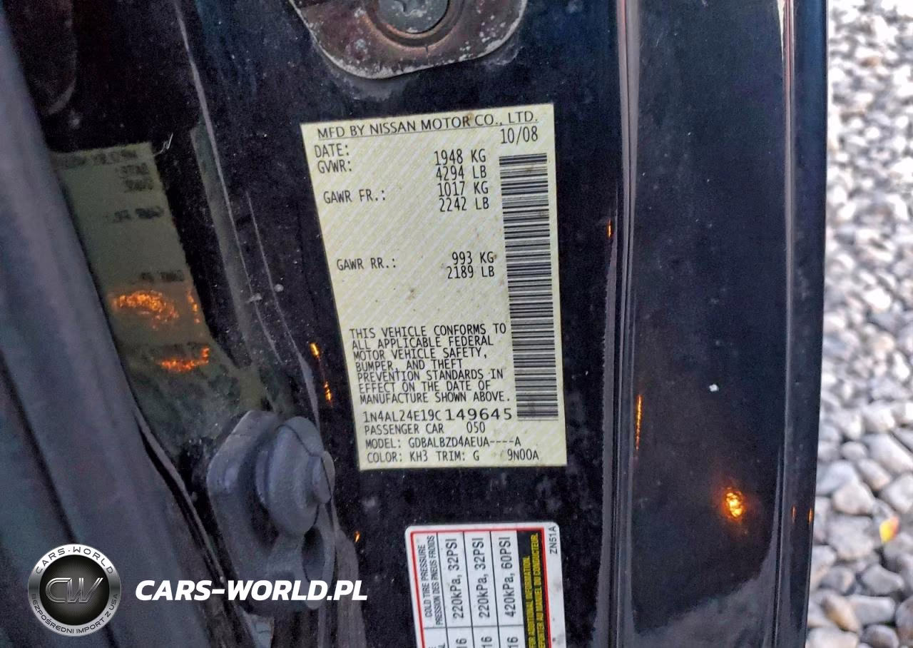 2009 Nissan Altima 2.5S VIN:1N4AL24E19C149645 - 12