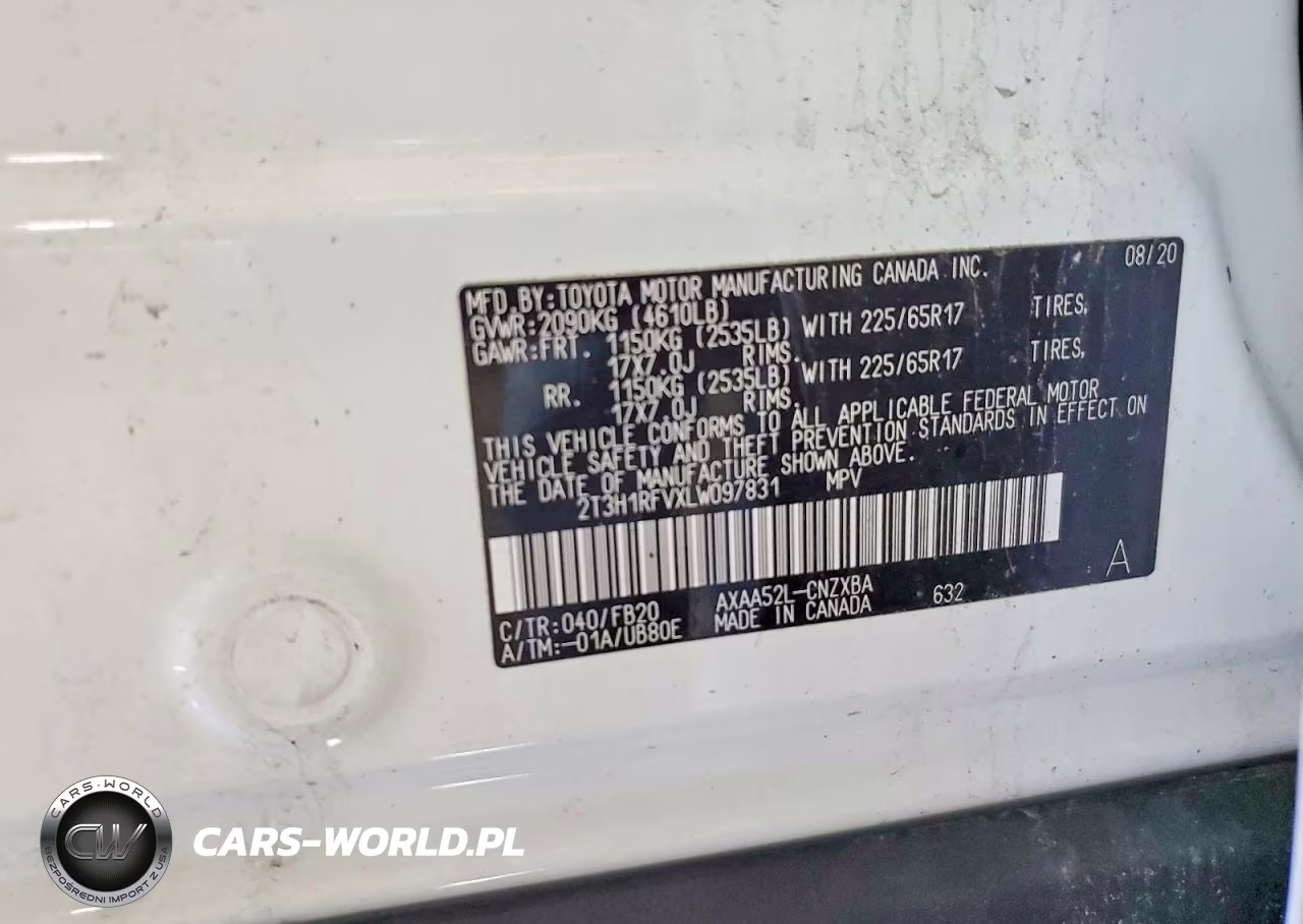 2020 Toyota Rav4 Le VIN:2T3H1RFVXLW097831 - 13