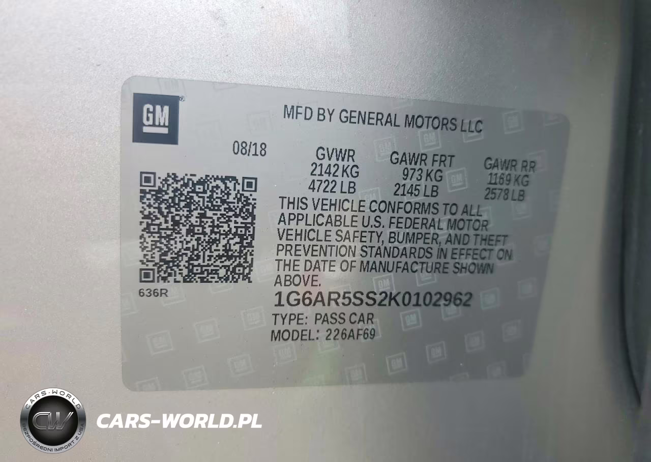 2019 Cadillac Cts Luxury VIN:1G6AR5SS2K0102962 - 13