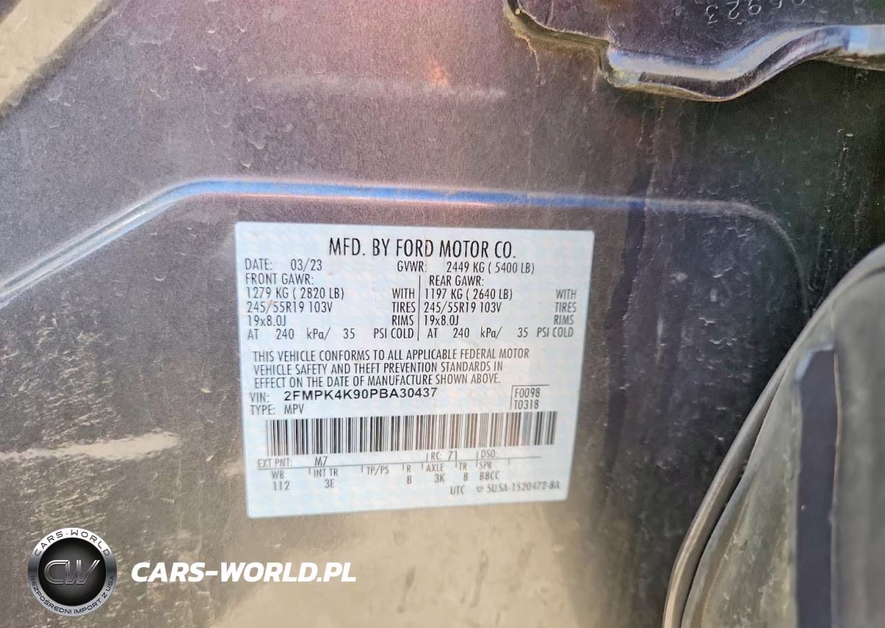 2023 Ford Edge Titanium VIN:2FMPK4K90PBA30437 - 14