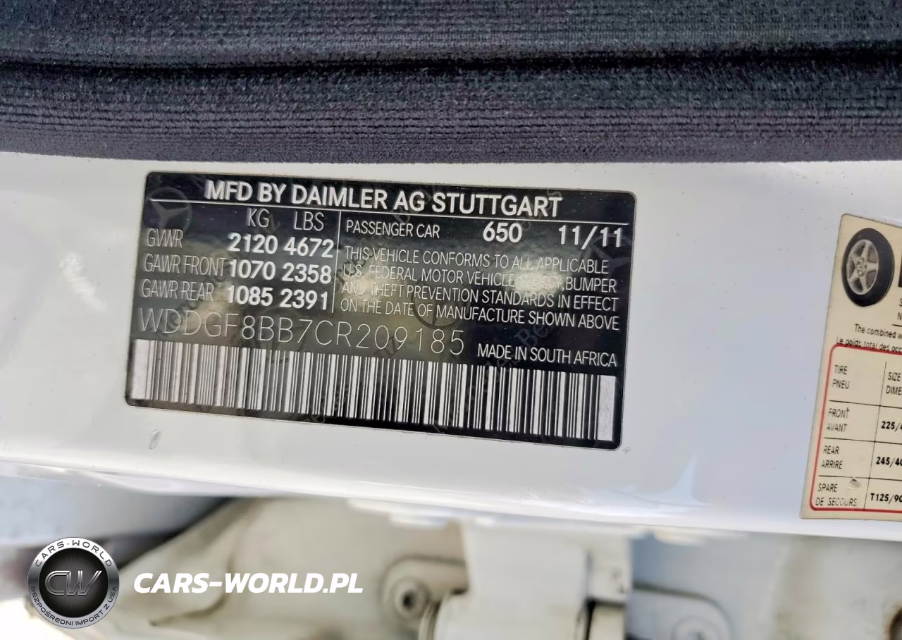 2012 Mercedes Benz C 300 4Matic VIN:WDDGF8BB7CR209185 - 12