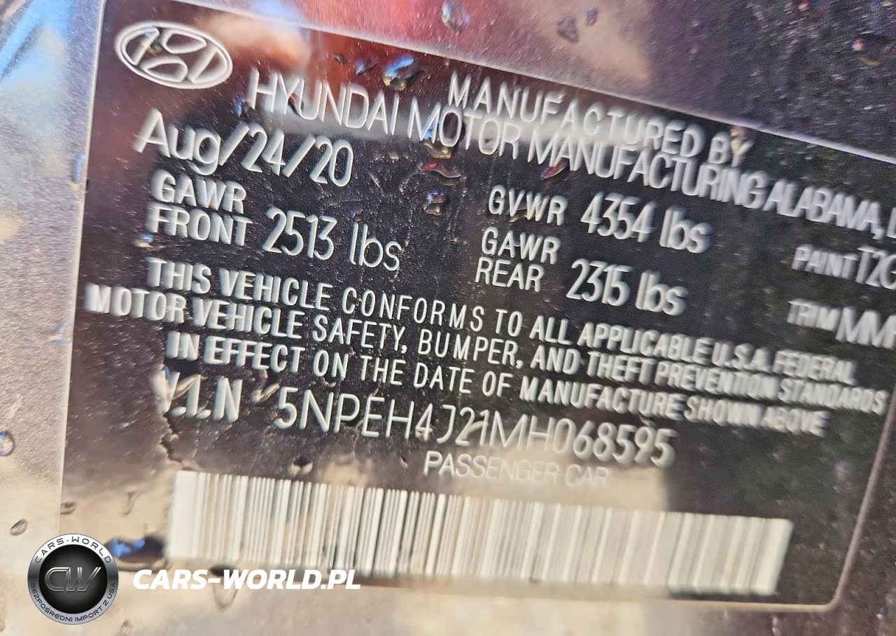 2021 Hyundai Sonata Limited VIN:5NPEH4J21MH068595 - 13