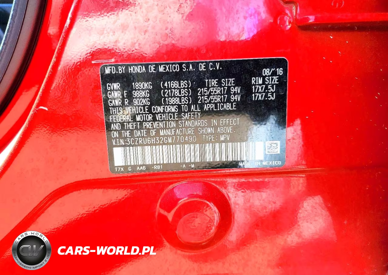 2016 Honda Hr-V Lx VIN:3CZRU6H32GM770490 - 13